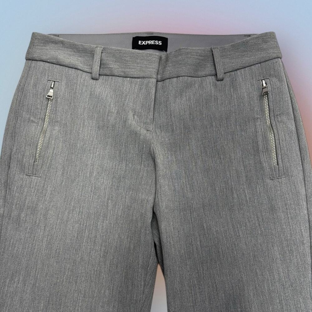 EXPRESS Women’s 0 Gray COLUMNIST ANKLE Dress Pant - Picture 1 of 5